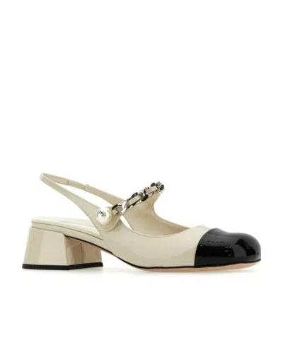 Miu Miu Exposed High Heels In Animal Print