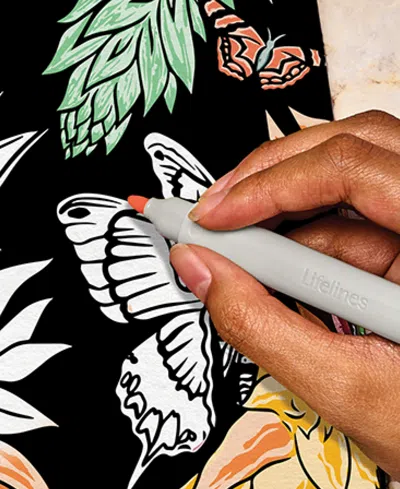 Lifelines Flowart Hidden Pattern Animals Art Kit In Multi