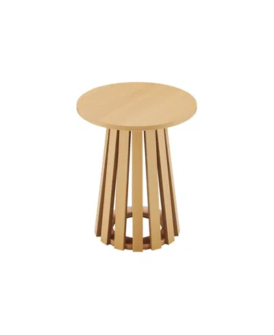 Manhattan Comfort Layla 2-pc. 17.7" Modern End Table Set In Brown