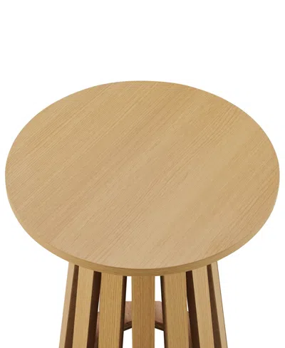 Manhattan Comfort Layla 2-pc. 17.7" Modern End Table Set In Brown