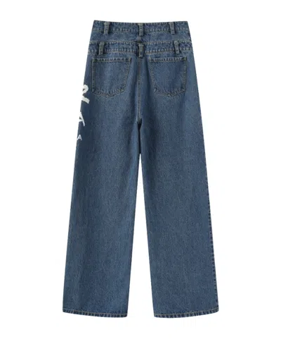 Marissa Chiara Belt Loop Jeans In Blue
