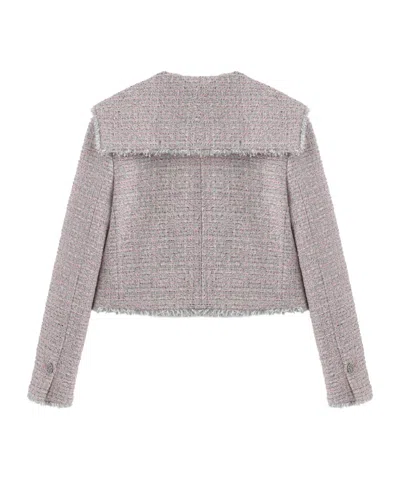 Marissa Chiara Lapel Jacket In Purple