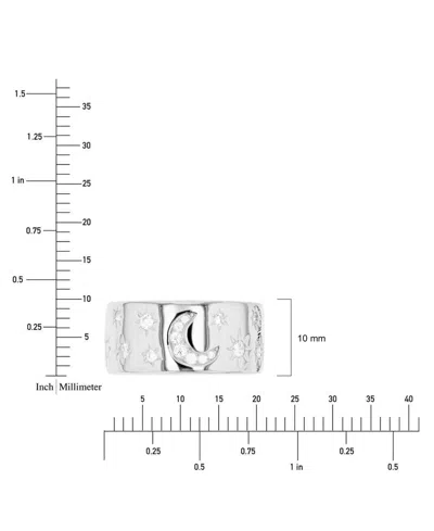 Macy's Cubic Zirconia Starburst Ring (1.644 Ct. T.w.) In Sterling Silver In Silver