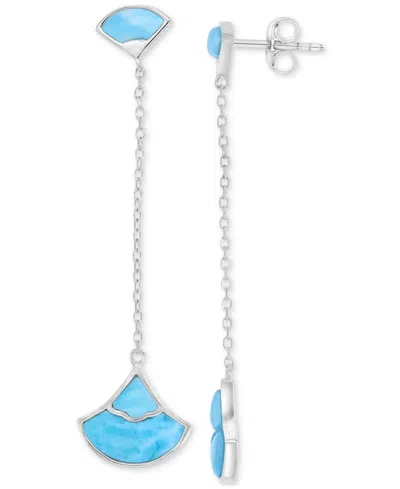 Macy's Opal (2 Ct. T.w.) Earrings In Sterling Silver In Metallic