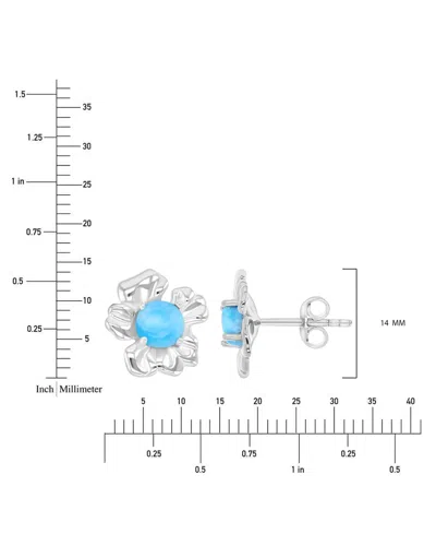 Macy's Opal (3.6 Ct. T.w.) Earrings In Sterling Silver In Metallic