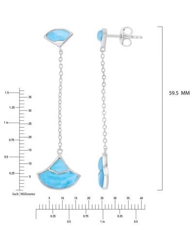 Macy's Opal (2 Ct. T.w.) Earrings In Sterling Silver In Metallic