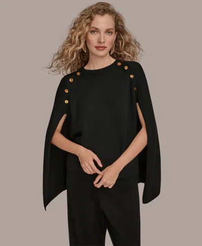 Donna Karan Women's Sleeveless Sweater In Black