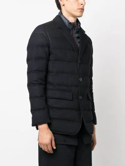 Herno Spread-collar Padded Jacket In Black