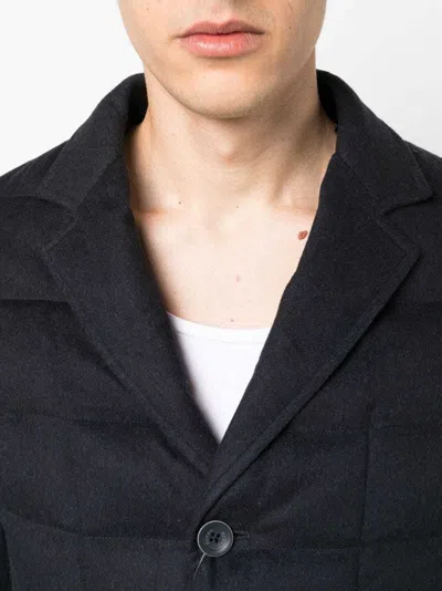 Herno Spread-collar Padded Jacket In Black