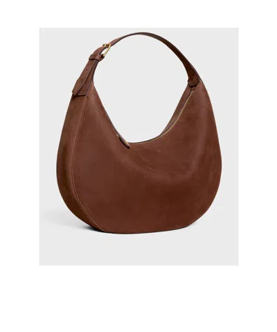 Celine Women Lulu Large Leather Shoulder Bag In Brown