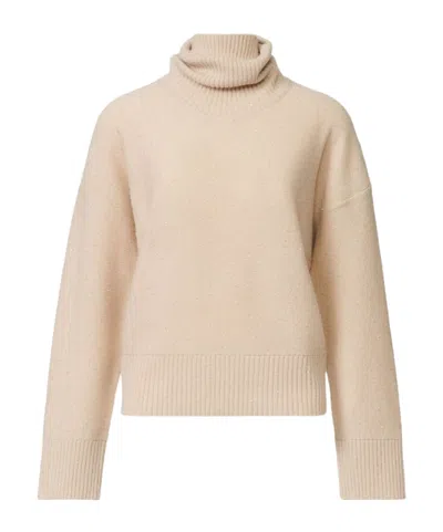 Fabiana Filippi Sequin-embellished Turtleneck Sweater In Brown