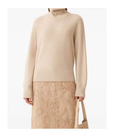 Fabiana Filippi Sequin-embellished Turtleneck Sweater In Brown