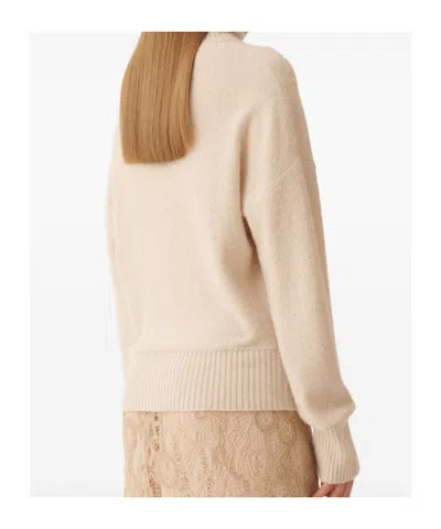 Fabiana Filippi Sequin-embellished Turtleneck Sweater In Brown