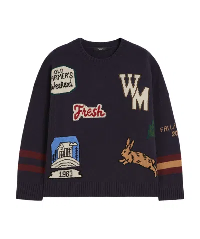 Weekend Max Mara Long-sleeved Sweater In Black