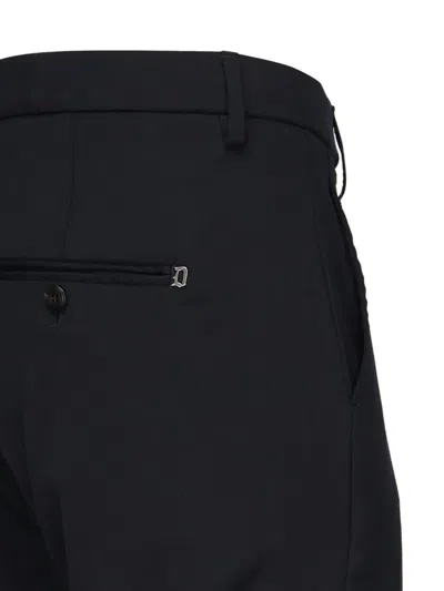 Dondup Belt Loop Casual Pants In Black