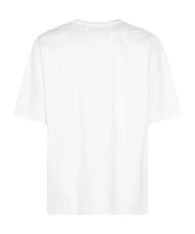 Lemaire Oversized Cotton T-shirt Chest Pocket In White