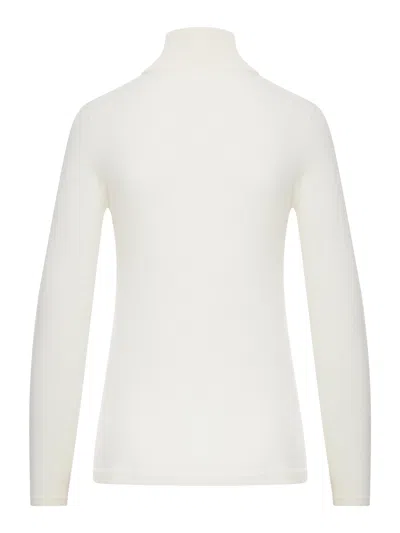 Max Mara Meana Cashmere Turtleneck In White