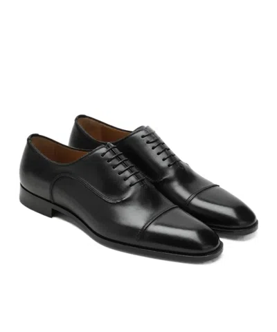 Christian Louboutin Seriox Cap-toe Leather Oxford Shoes In Black