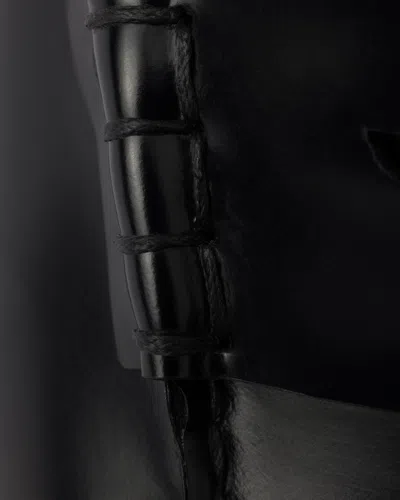 Prada 20mm Brushed-leather Band Loafers In Black