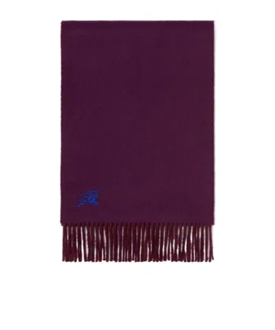 Burberry Cashmere Reversible Ekd Scarf In Brown