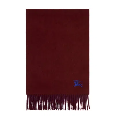 Burberry Cashmere Reversible Ekd Scarf In Brown