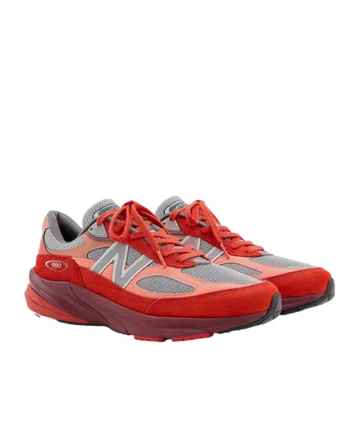 New Balance Modern Sneakers With Padded Collar And Mesh In Red