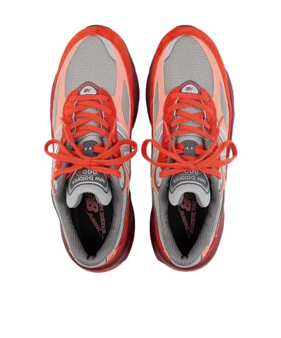 New Balance Modern Sneakers With Padded Collar And Mesh In Red