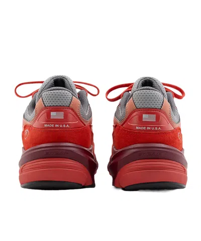 New Balance Modern Sneakers With Padded Collar And Mesh In Red