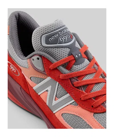 New Balance Modern Sneakers With Padded Collar And Mesh In Red