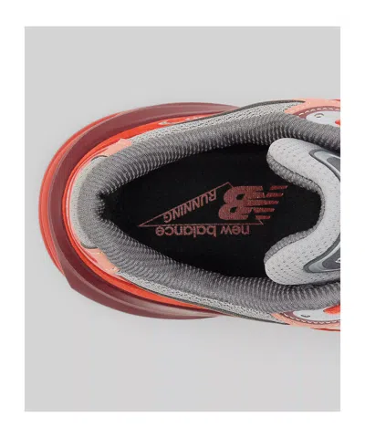 New Balance Modern Sneakers With Padded Collar And Mesh In Red