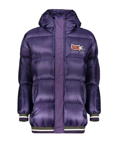 Herno Drawstring-hood Quilted Jacket In Animal Print