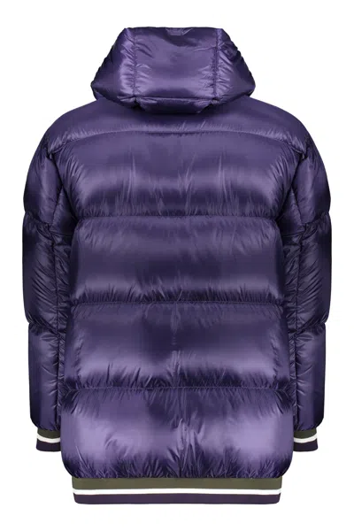 Herno Drawstring-hood Quilted Jacket In Animal Print