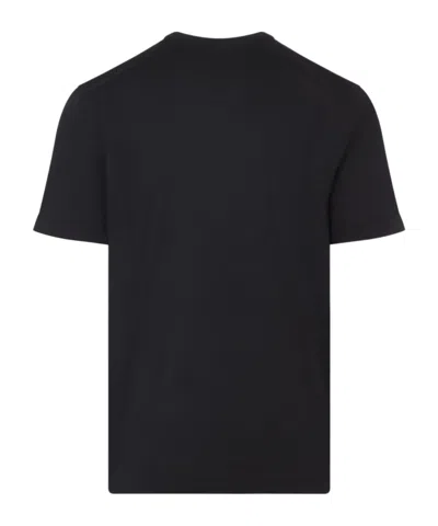 Kiton Short Sleeve Crew Neck T-shirt Design In Black