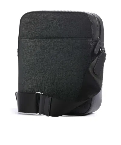 Michael Kors Logo Hudson Crossbody Bag With Adjustable Strap In Black