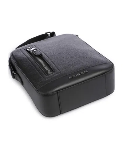 Michael Kors Logo Hudson Crossbody Bag With Adjustable Strap In Black