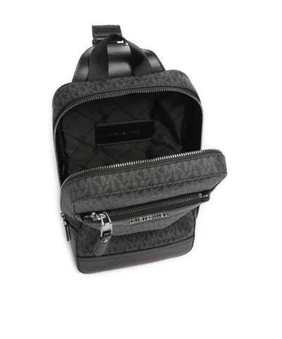 Michael Kors Logo Slingpack Adjustable Strap Design In Black