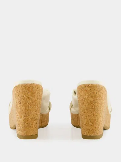 Jimmy Choo Square Toe Wedge Heels In Multi