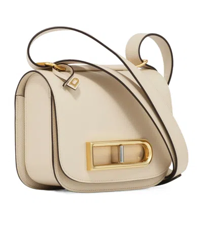 Delvaux Flip Shoulder Bag In Brown