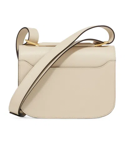 Delvaux Flip Shoulder Bag In Brown