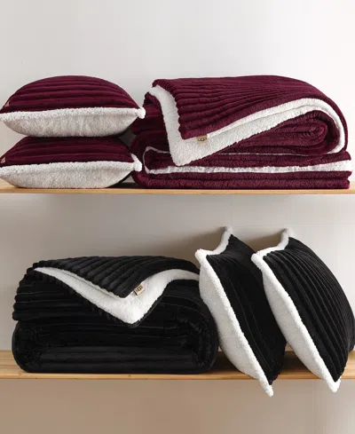 Ugg Avery Ribbed 3-pc. Comforter Set, King In Black