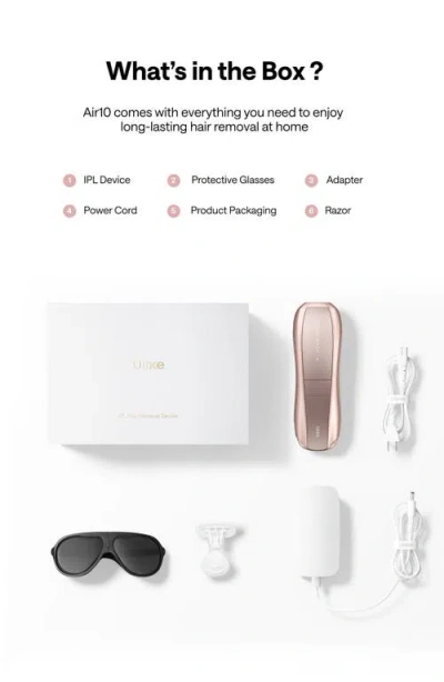 Ulike Air10 Ice Cooling Ipl Hair Removal Device In Pink