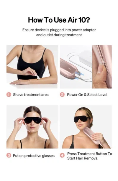 Ulike Air10 Ice Cooling Ipl Hair Removal Device In Pink