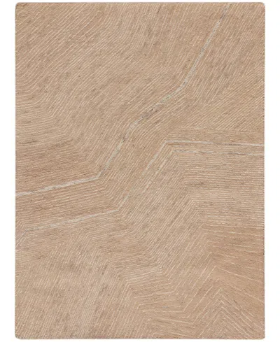 Dkny Pure Angles Ang01 Area Rug, 5'2 X 7'2 In Brown