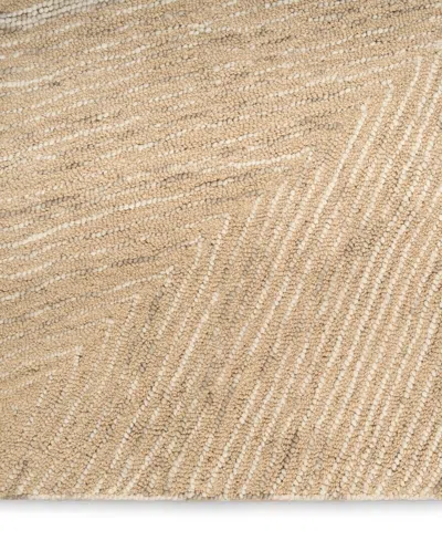 Dkny Pure Angles Ang01 Area Rug, 5'2 X 7'2 In Brown