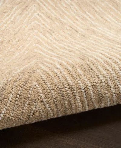 Dkny Pure Angles Ang01 Area Rug, 5'2 X 7'2 In Brown