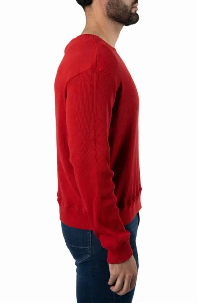 Jared Lang Ribbed Crewneck Sweater In Red