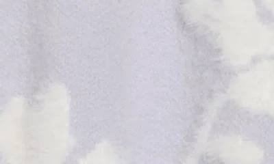 Gemma + Jane Floral Jacquard Cardigan In Purple