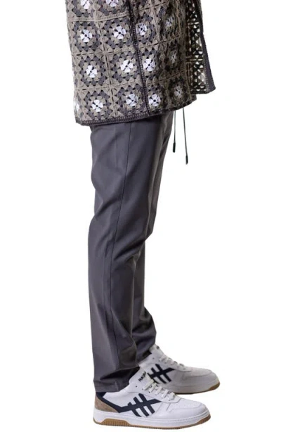 Maceoo Resistance Solid Grey Drawstring Pants In Gray