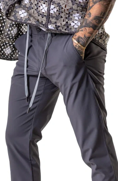 Maceoo Resistance Solid Grey Drawstring Pants In Gray