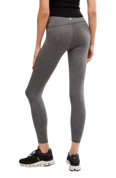 Free People Fp Movement Never Better Heathered Leggings In Black